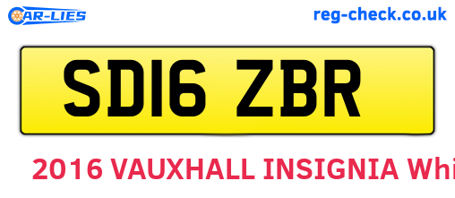 SD16ZBR are the vehicle registration plates.