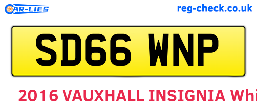 SD66WNP are the vehicle registration plates.