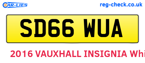 SD66WUA are the vehicle registration plates.