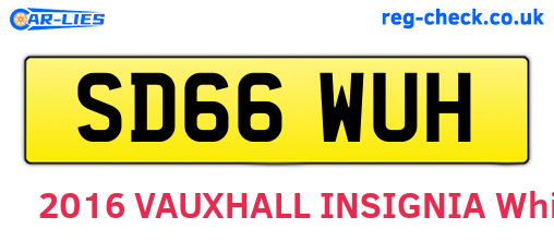 SD66WUH are the vehicle registration plates.