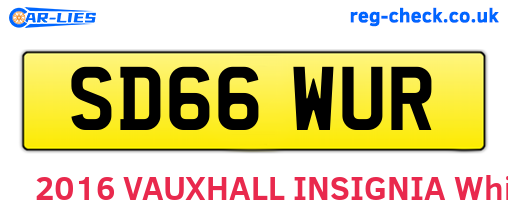 SD66WUR are the vehicle registration plates.