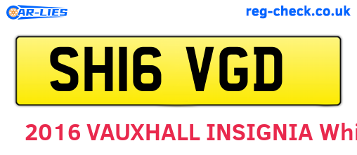 SH16VGD are the vehicle registration plates.