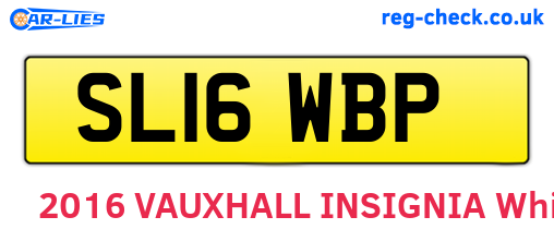 SL16WBP are the vehicle registration plates.