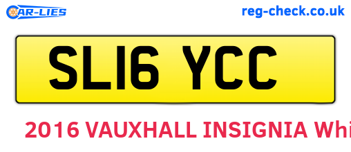 SL16YCC are the vehicle registration plates.