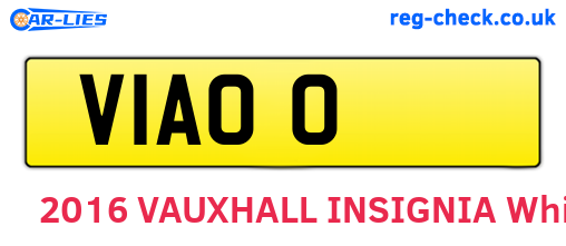 V1AOO are the vehicle registration plates.