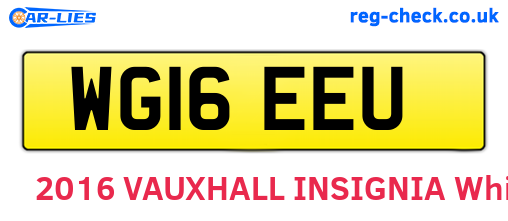 WG16EEU are the vehicle registration plates.