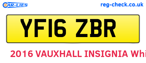 YF16ZBR are the vehicle registration plates.