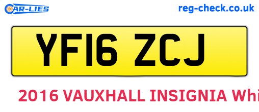 YF16ZCJ are the vehicle registration plates.