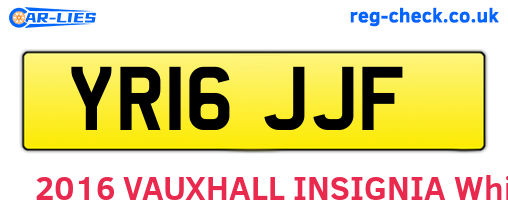 YR16JJF are the vehicle registration plates.