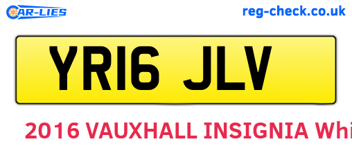 YR16JLV are the vehicle registration plates.
