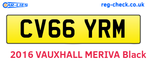 CV66YRM are the vehicle registration plates.