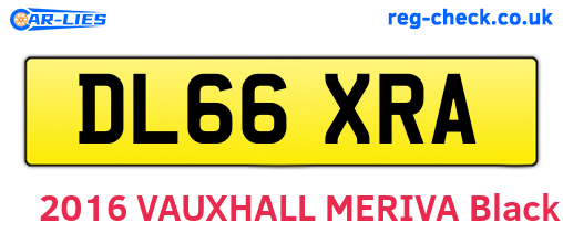 DL66XRA are the vehicle registration plates.