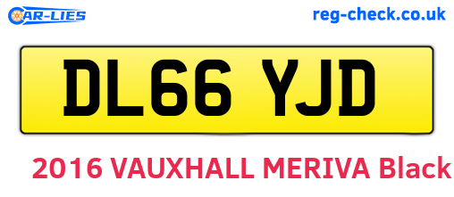 DL66YJD are the vehicle registration plates.