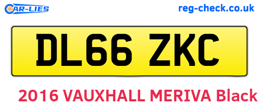 DL66ZKC are the vehicle registration plates.