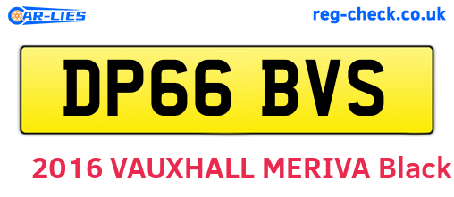 DP66BVS are the vehicle registration plates.