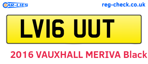 LV16UUT are the vehicle registration plates.
