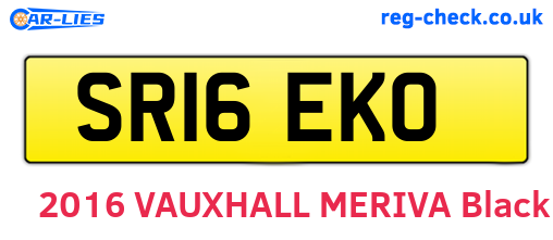 SR16EKO are the vehicle registration plates.