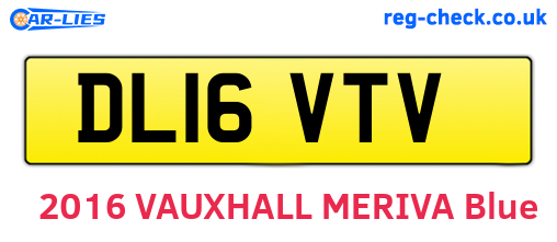 DL16VTV are the vehicle registration plates.