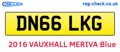 DN66LKG are the vehicle registration plates.