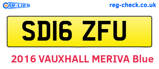 SD16ZFU are the vehicle registration plates.