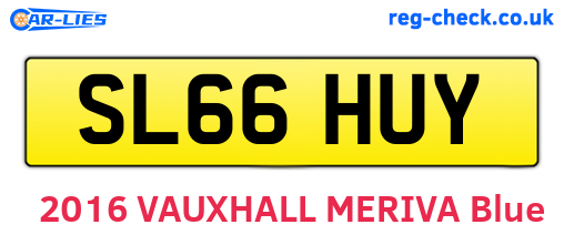 SL66HUY are the vehicle registration plates.