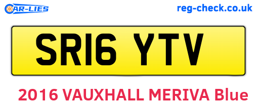 SR16YTV are the vehicle registration plates.