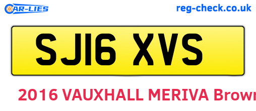 SJ16XVS are the vehicle registration plates.