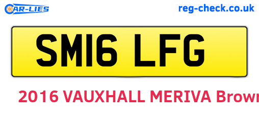 SM16LFG are the vehicle registration plates.
