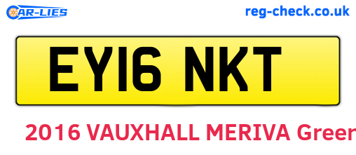 EY16NKT are the vehicle registration plates.
