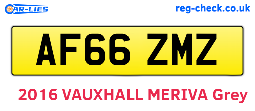 AF66ZMZ are the vehicle registration plates.