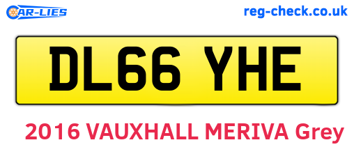 DL66YHE are the vehicle registration plates.