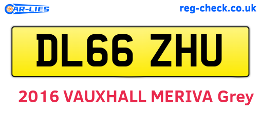 DL66ZHU are the vehicle registration plates.