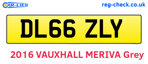 DL66ZLY are the vehicle registration plates.