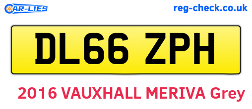 DL66ZPH are the vehicle registration plates.