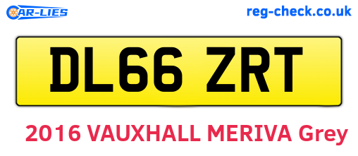 DL66ZRT are the vehicle registration plates.