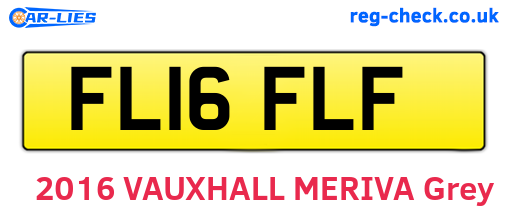 FL16FLF are the vehicle registration plates.