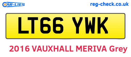 LT66YWK are the vehicle registration plates.