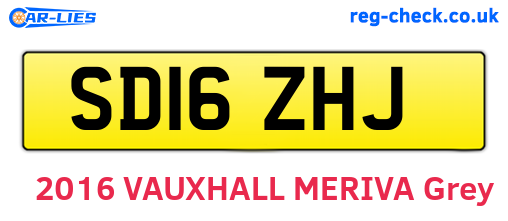 SD16ZHJ are the vehicle registration plates.