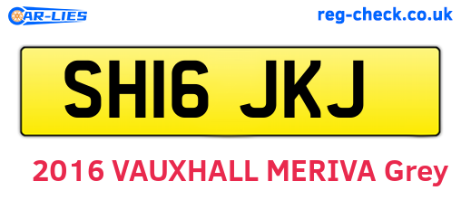 SH16JKJ are the vehicle registration plates.