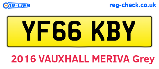 YF66KBY are the vehicle registration plates.