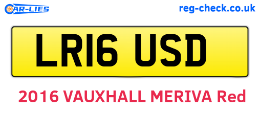 LR16USD are the vehicle registration plates.