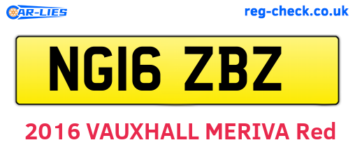 NG16ZBZ are the vehicle registration plates.