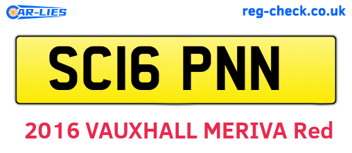 SC16PNN are the vehicle registration plates.