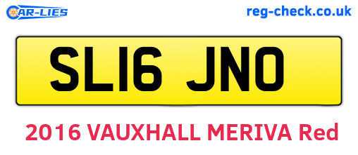 SL16JNO are the vehicle registration plates.