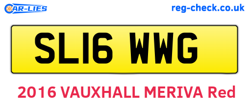 SL16WWG are the vehicle registration plates.