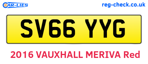SV66YYG are the vehicle registration plates.