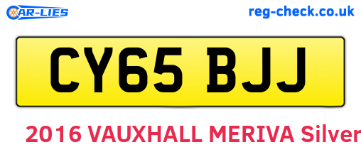 CY65BJJ are the vehicle registration plates.