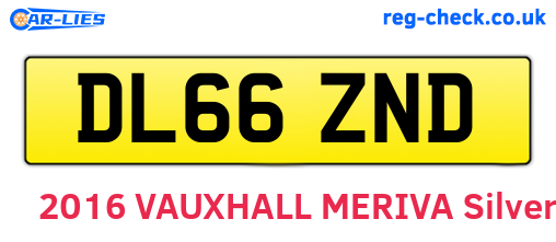 DL66ZND are the vehicle registration plates.