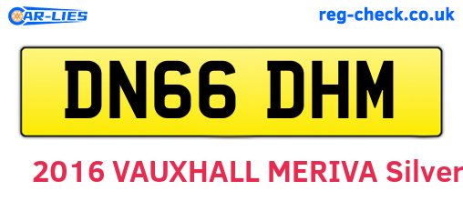 DN66DHM are the vehicle registration plates.