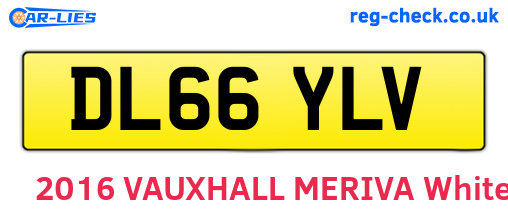 DL66YLV are the vehicle registration plates.